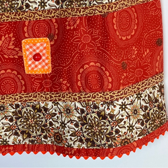 Elisabethan 1990’s vintage recycled skirt from 70’s material, S L - Picture 8 of 10